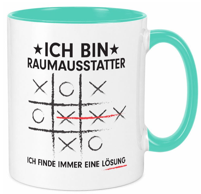 Löse Probleme: Raumausstatter | Wohn Ausstatter Geschenk Humor Geschenkidee Tasse