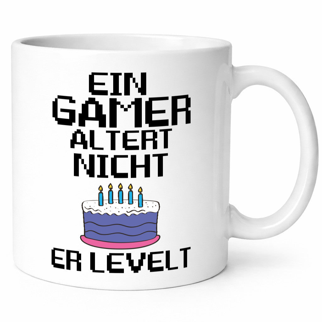 Ein Gamer levelt | Geburtstag Tasse Zocker Gaming Humor Geschenkidee