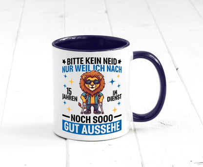 15 Jahre im Dienst | Arbeitsjubiläum Arbeit lustig Kollegen Büro Geschenk Tasse