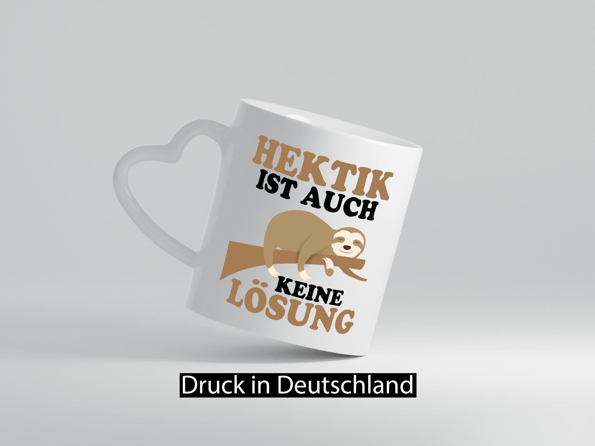 Hektik ist auch keine Lösung | Faulpelz Antihektiker lustiger Spruch Geschenk