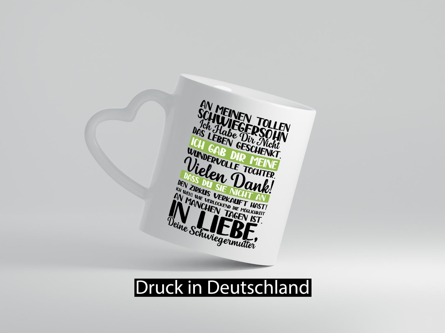 An meinen tollen Schwiegersohn vl2 lustig Familie Geschenkidee Geschenk Tasse