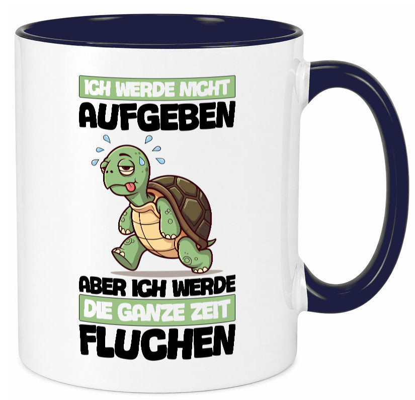 Ich geb nicht auf werde aber fluchen | Schildkröte Joggen v2 Humor Geschenkidee