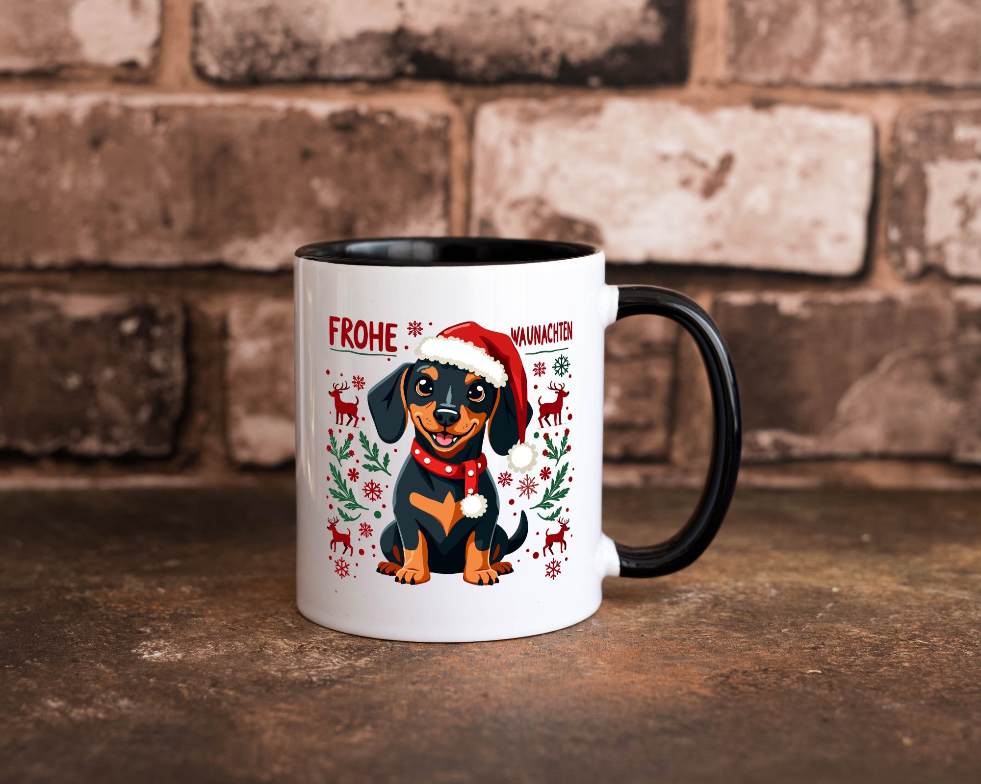 Frohe Waunachten | Ugly Christmas Weihnachtshund v2 Humor Tierliebhaber