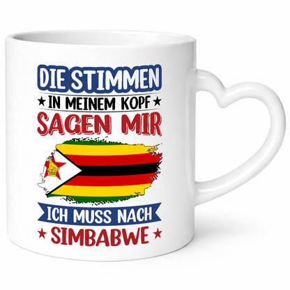 Simbabwe | Urlaub Stimmen in meinem Kopf Traumland v2 Geschenk Humor