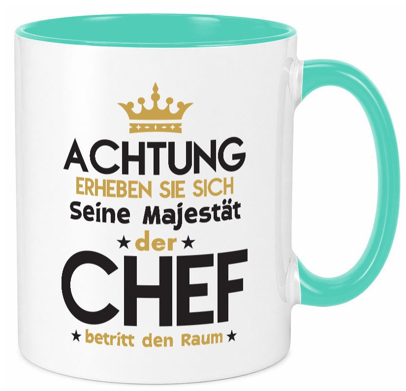 Seine Majestät Chef | Führungskraft Vorgesetzter Geschenk Arbeit Kollegen Büro Tasse