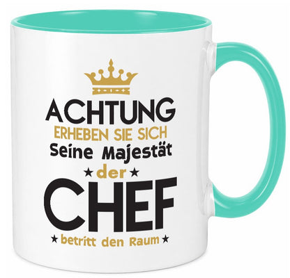 Seine Majestät Chef | Führungskraft Vorgesetzter Geschenk Arbeit Kollegen Büro Tasse