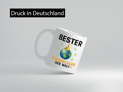 Welt Bester Fliesenleger | Fliesenlegen Bau lustiger Spruch Geschenk Humor