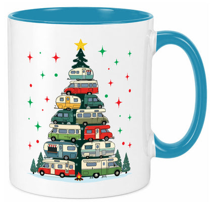 Camper | Camping Weihnachten Fahrzeuge Baumlichter v2 lustig Humor Geschenkidee