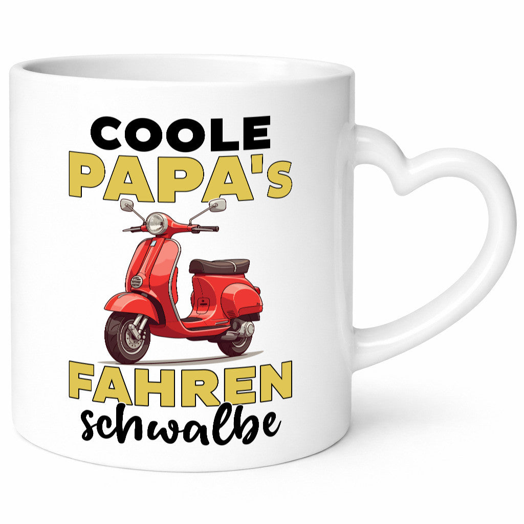 Coole Papas fahren Schwalbe | DDR Mofa Moped v2 Geschenkidee Humor Tasse