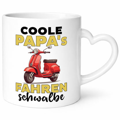 Coole Papas fahren Schwalbe | DDR Mofa Moped v2 Geschenkidee Humor Tasse