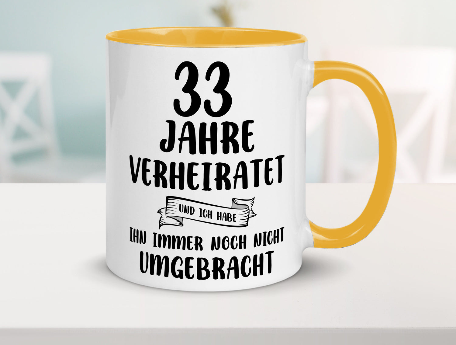 33 Jahre Verheiratet, immer noch am Leben! lustiger Spruch Geschenk Humor