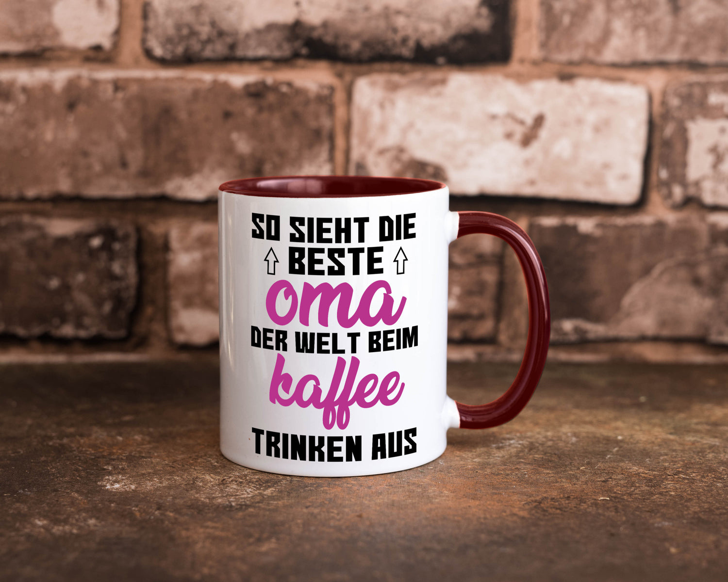 Beste Oma der Welt | Großmutter Tasse lustiger Spruch Geschenk Familie