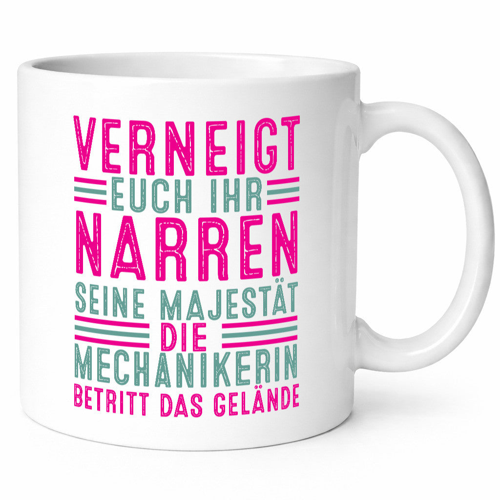 Verneigt euch: Mechanikerin | KFZ lustiger Spruch Geschenk Humor Geschenkidee
