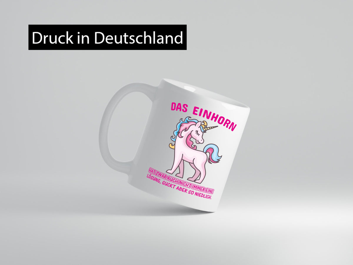 Niedliches Einhorn | lustige Tasse Frauen Mädchen lustiger Spruch Geschenk