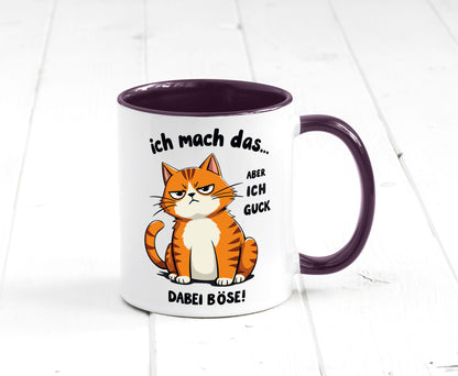Ich guck dabei Böse | Katze Ironie Geschenk Tierliebhaber Humor lustiger Spruch