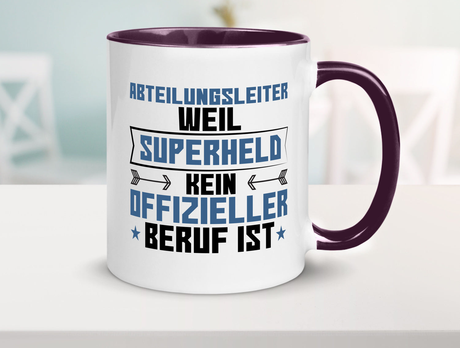 Superheld Abteilungsleiter| Führungskraft Geschenkidee Humor Tasse