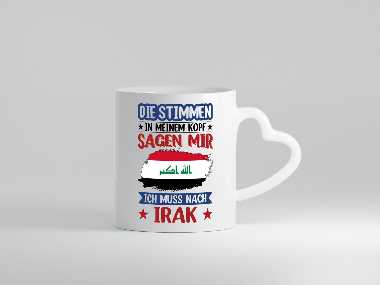 Irak | Urlaub Stimmen in meinem Kopf Traumland Geschenkidee Humor Tasse