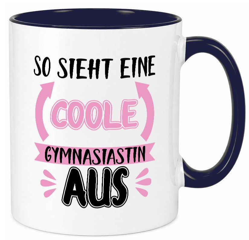 Coole Gymnasiastin | Mädchen Tasse Schülerin lustig Humor Geschenkidee Geschenk