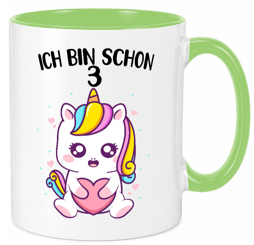 3. Geburtstag | Ich bin schon 3 Jahre Einhorn Mädchen lustig Geschenkidee