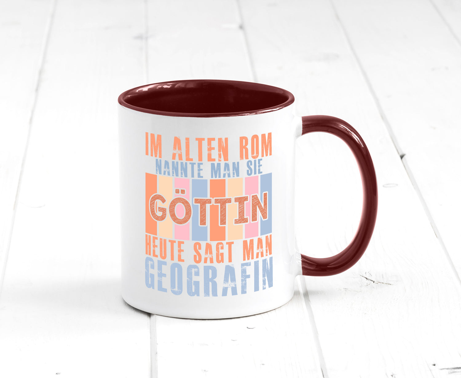 Heute sagt man: Geografin | Geografie lustig Humor Geschenkidee Geschenk Tasse