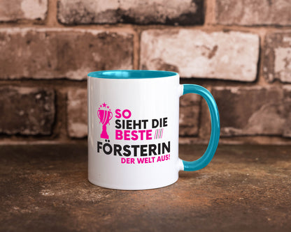 Die Weltbeste Försterin | Forst Arbeit Humor Kollegen Büro Geschenkidee Tasse