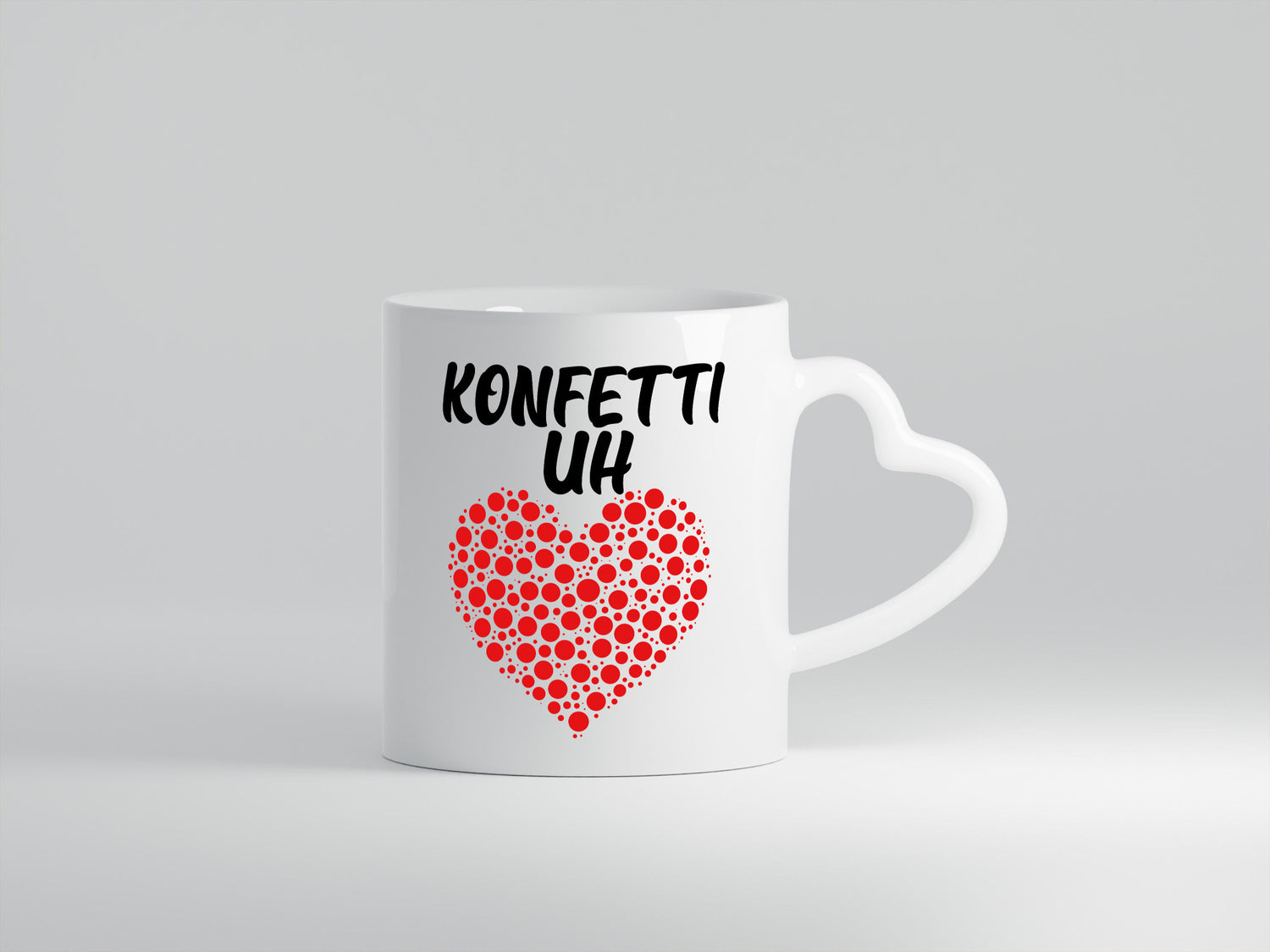 Konfetti im Herzen | buntes Herz Karneval Fasching lustig Humor Geschenkidee