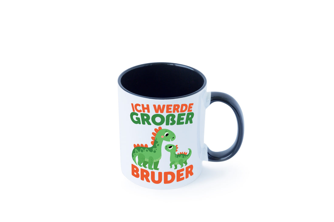 Ich werde Großer Bruder | Dino Brudersaurus lustig Humor Geschenkidee Geschenk Tasse