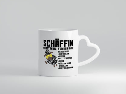 Schäffin | Chefin Büro| Arbeit lustiges Schaf mit Tasse Geschenkidee Kollegen