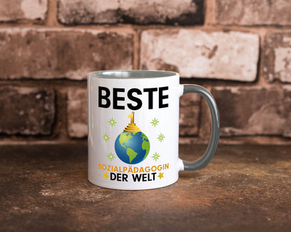 Welt Beste Sozialpädagogin | Humor Pädagogin Geschenkidee Tasse