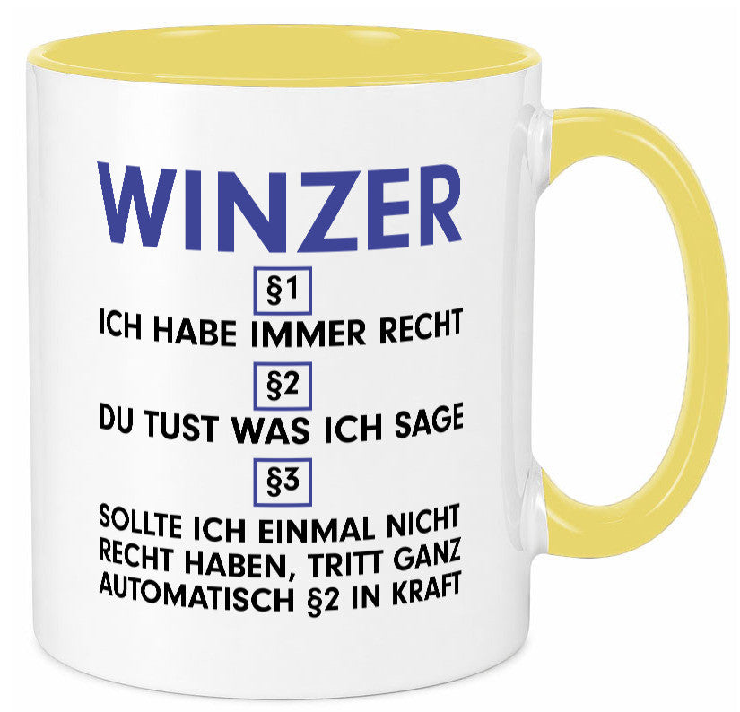 Ich habe immer Recht Winzer | Weinbauer Wein lustig Humor Geschenkidee Geschenk