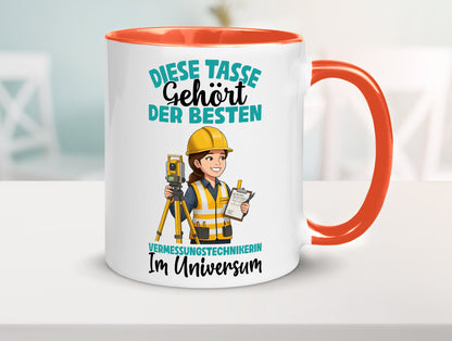 Im Universum: Vermessungstechnikerin | Techniker lustiger Spruch Geschenk Humor
