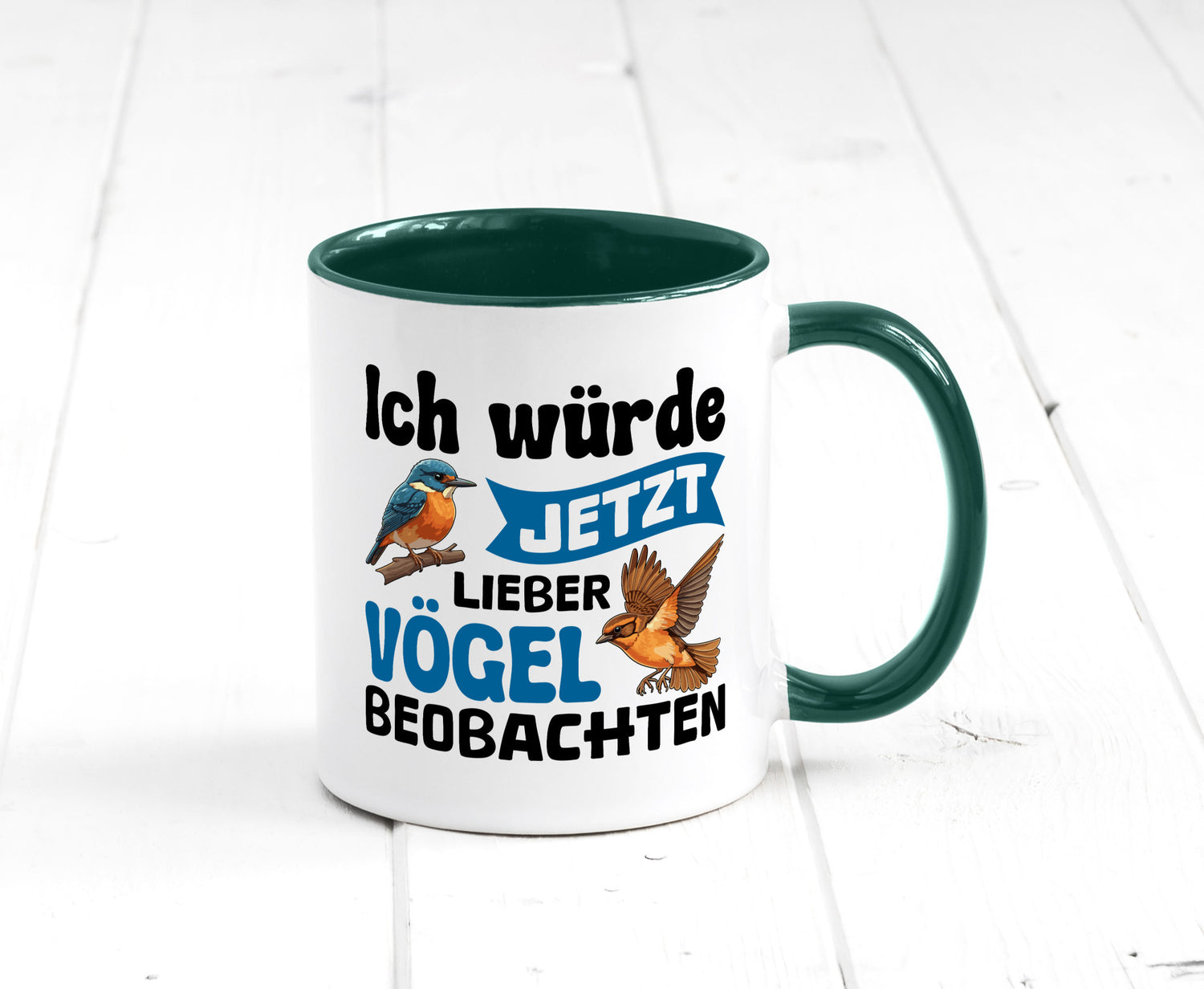 Vögel beobachten | Vogel lustig Humor Geschenkidee Geschenk Tasse