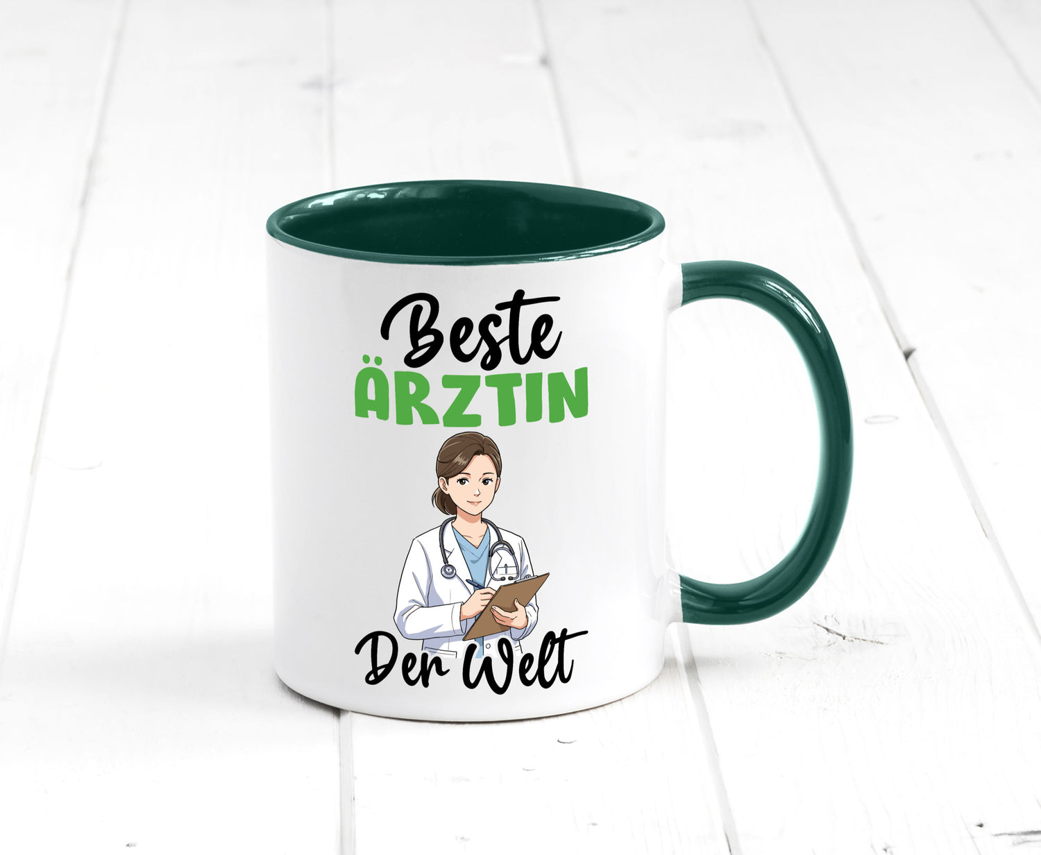 Beste Ärztin | Medizin Doktorin Fachärztin v2 Humor Geschenkidee Tasse
