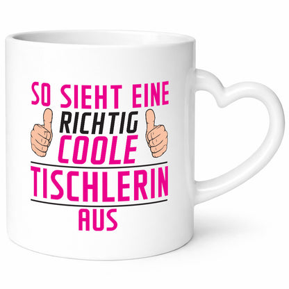 Richtig Coole Tischlerin | Tischlerei Geschenkidee Humor Tasse