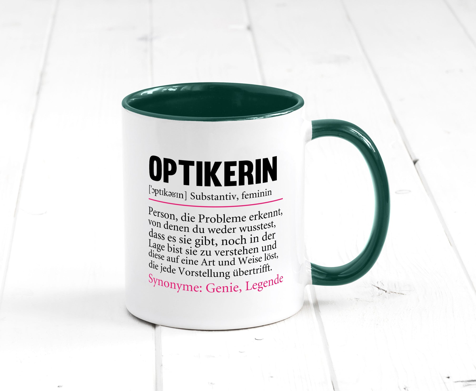 Optikerin | Spruch Humor Beruf Augenoptik Arbeit Kollegen Büro Geschenkidee
