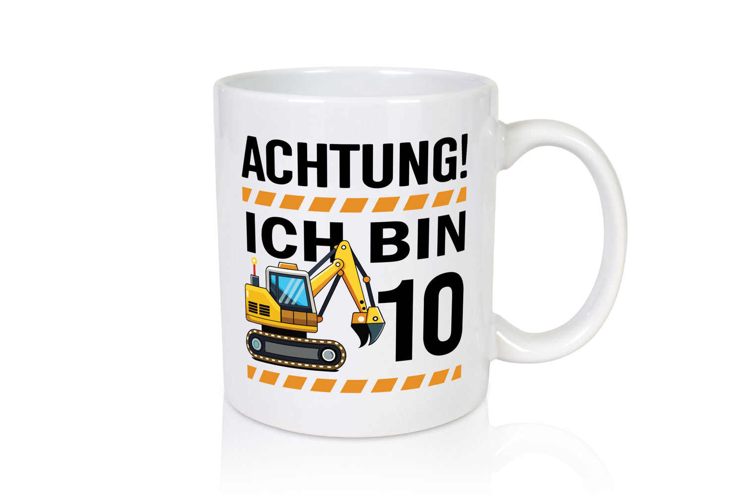 10 Geburtstag Ich bin | Bagger Junge Geschenkidee Humor Tasse