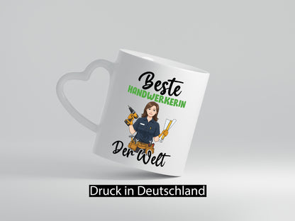 Beste Handwerkerin | Handwerkerinnen v2 Humor Geschenkidee Tasse