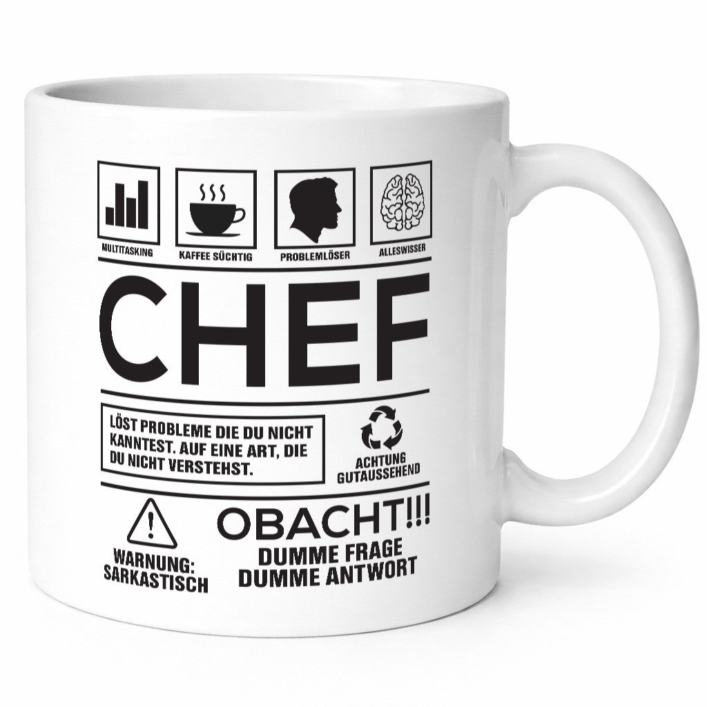 Achtung Probleme Chef | Führungskraft Vorgesetzter Geschenk Arbeit Kollegen