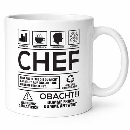 Achtung Probleme Chef | Führungskraft Vorgesetzter Geschenk Arbeit Kollegen