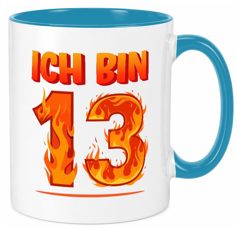 13. Geburtstag | 13 Jahre Drache lustiger Spruch Geschenk Geschenkidee Tasse