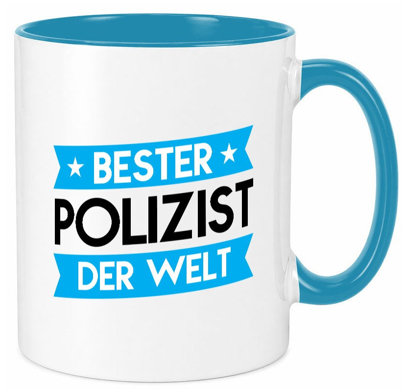 Bester Polizist | Polizei Geschenk Humor Geschenkidee lustiger Spruch Tasse