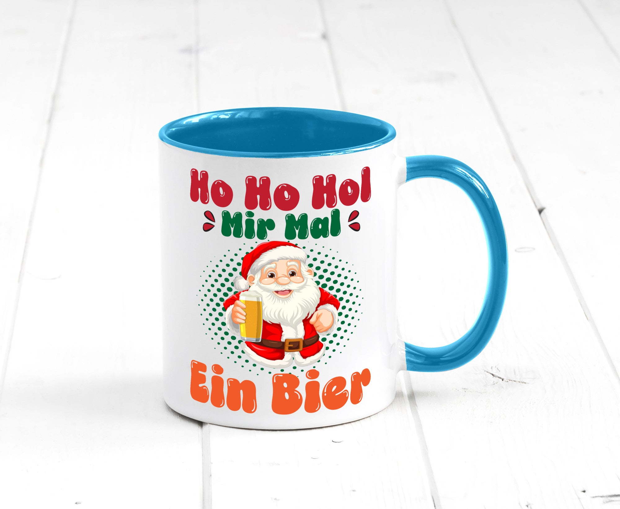 Ho mir mal ein Bier | Ugly Christmas Trinken v2 Geschenkidee Humor Tasse