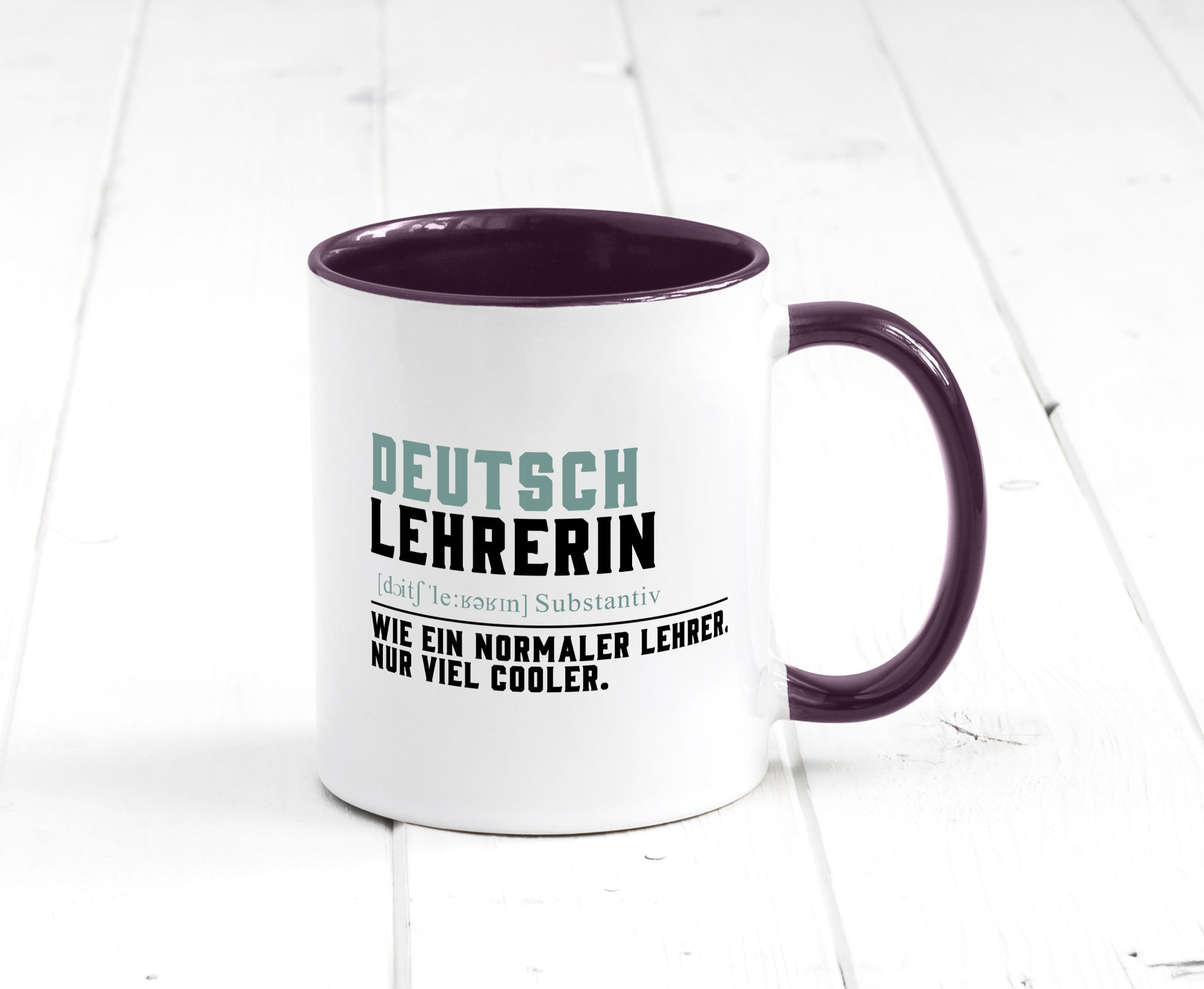 Deutschlehrerin | Lehrerin Unterricht Lieblinglehrerin Geschenkidee Humor Tasse