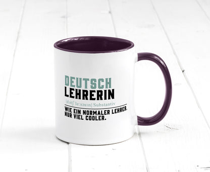 Deutschlehrerin | Lehrerin Unterricht Lieblinglehrerin Geschenkidee Humor Tasse