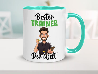 Bester Trainer | Verein Sport v2 Humor Geschenkidee Tasse