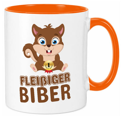 Fleißiger Biber | Motiv Tasse Kinder Geburtstag lustig Geschenkidee Geschenk