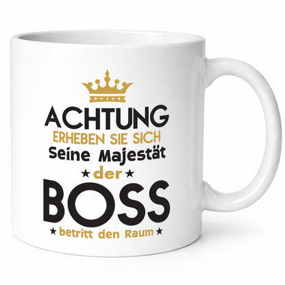 Seine Majestät Boss | Führungskraft Vorgesetzter Geschenkidee Humor Tasse