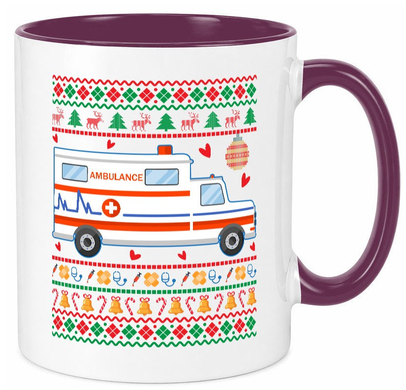 Krankenwagen | Ugly Christmas Emergency lustig Humor Geschenkidee Geschenk Tasse