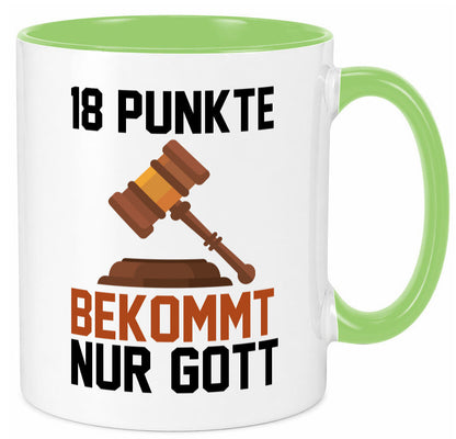 Jura | Anwalt 18 Punkte bekommt nur Gott Geschenk Humor Geschenkidee lustiger Tasse