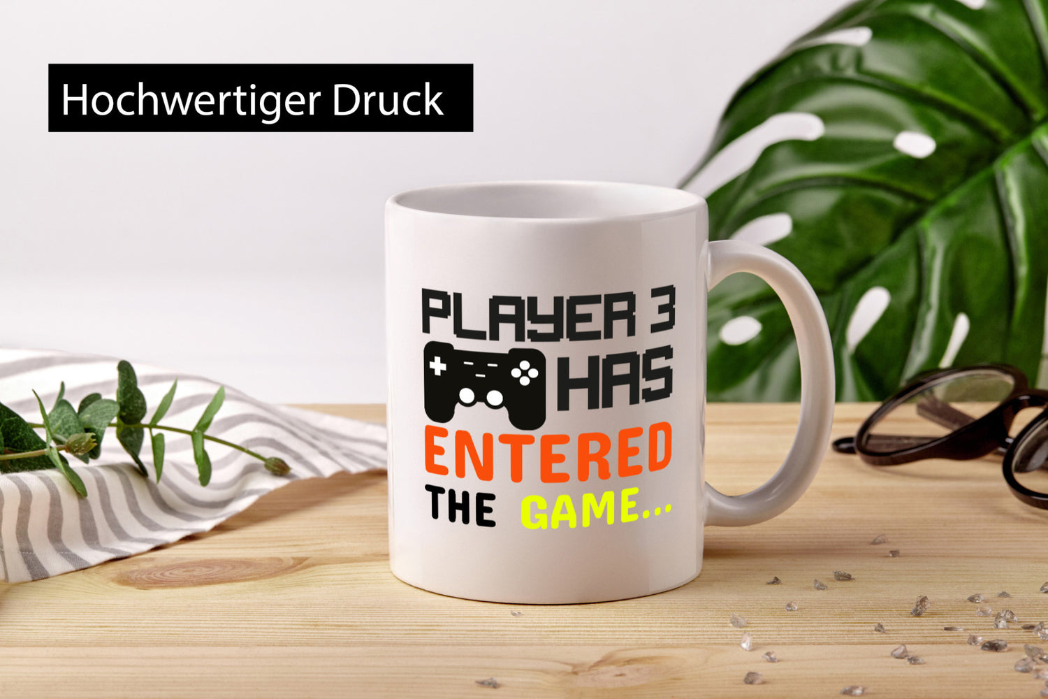 Player 3 | Schwangerschaft Tasse Nachwuchs Eltern Humor Geschenkidee